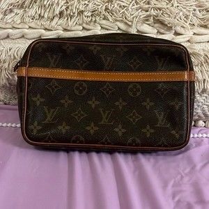 Louis Vuitton set of 2 clutch crossbody bags Compiegne 23 and Marly dragonne